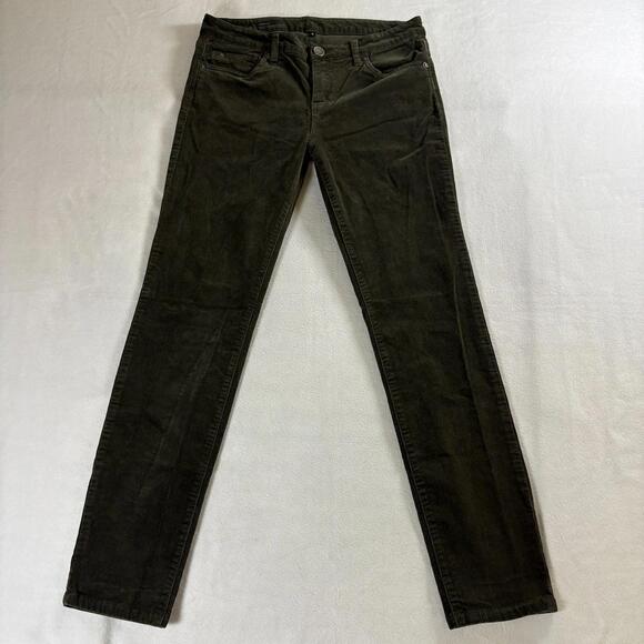 Kut from the Kloth Pants - Corduroy Skinny Jeans Olive Green Kut Diana 8 Fits Like 31X29 Stretch Pants